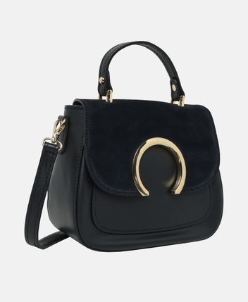 Leather handbag Mina