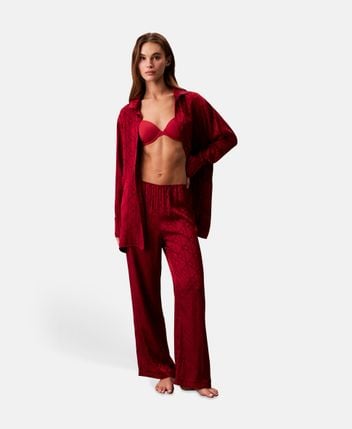 Satin trousers