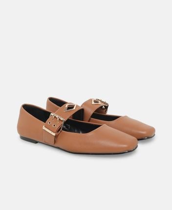 Ballerina flat with straps Sabine Cut
