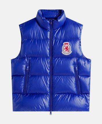 Quilted gilet Rwb Crest