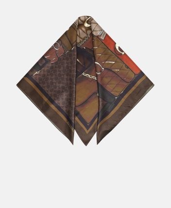 Silk square scarf
