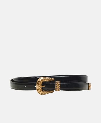 Leather belt Vlogo Signature