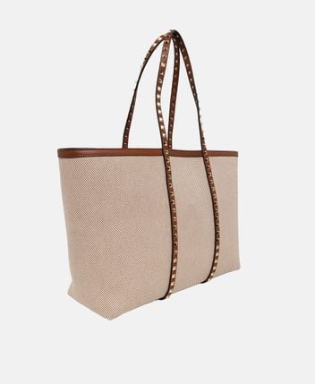 Leather shopper Rockstud