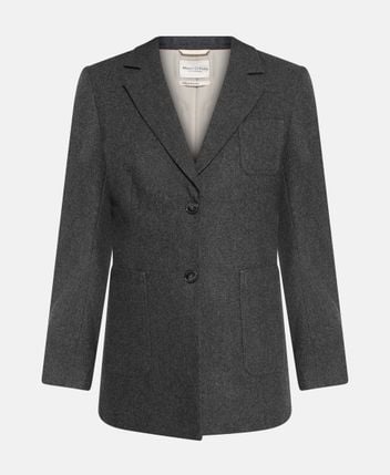 Wool-blend blazer
