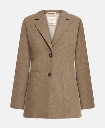 Wool-blend blazer