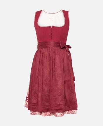 Linen-blend Dirndl with apron