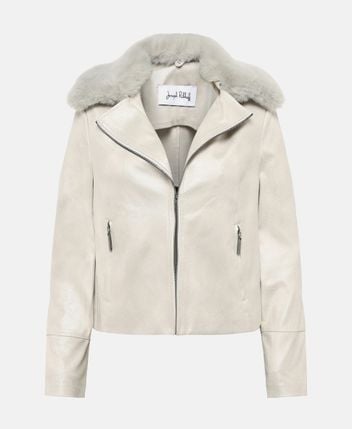 Leather-look jacket