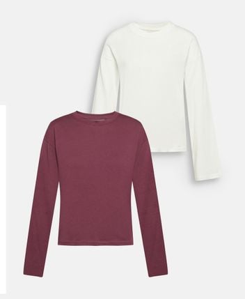 Long-sleeved top, pack of 2 Onlhappy