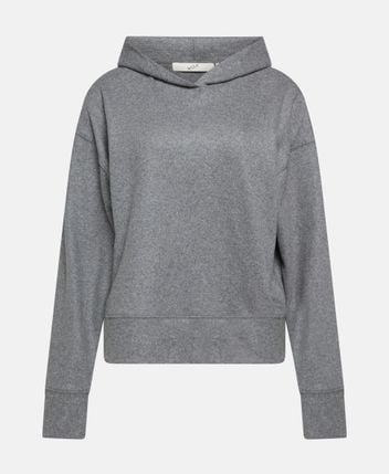 Wool hooded pullover