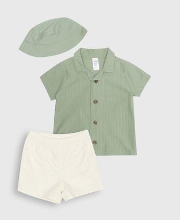 Trousers, shirt, and hat set