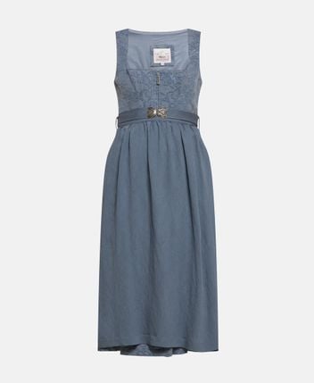 Linen-blend Dirndl with apron Rettenbach