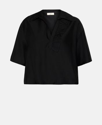 Silk-blend shirt blouse Luna