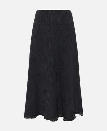 Silk-blend skirt Parchment