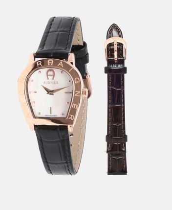 Watch with interchangeable strap