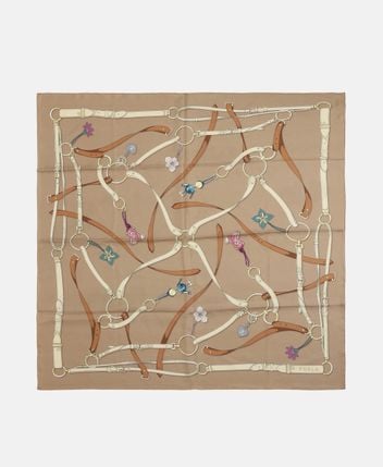 Silk square scarf Tortona