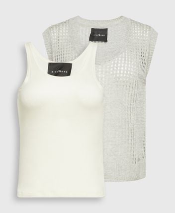 Linen-blend pullover