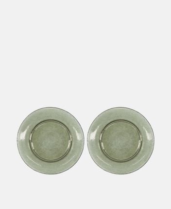 Plates, set of 2 Rain