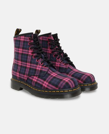 Lace-up ankle boot Tartan