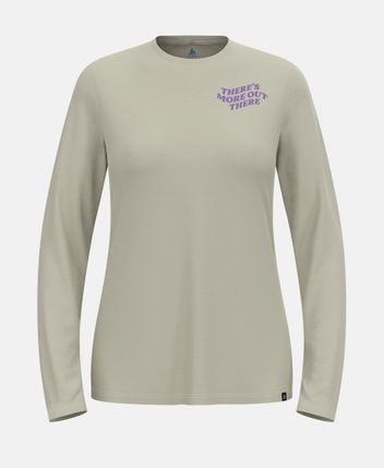 Wool long-sleeved top