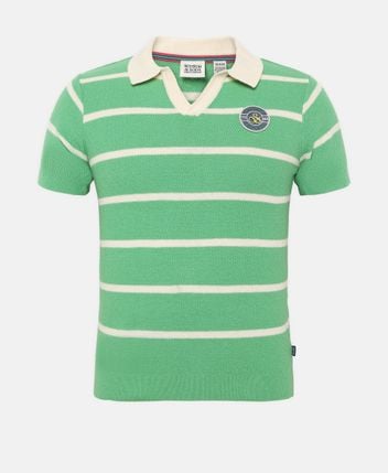Knitted polo shirt