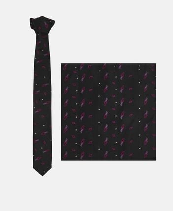 Silk tie and pocket square Spezia