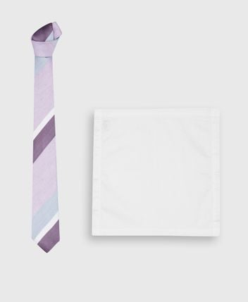 Tie and pocket square set Spezia