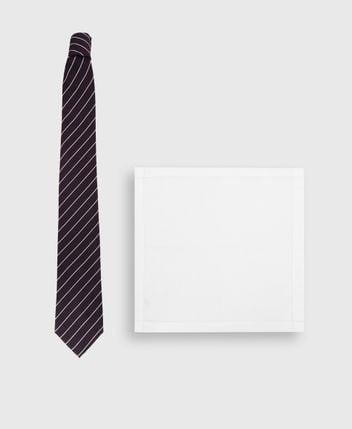 Silk tie and pocket square Spezia