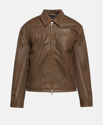 Leather-look jacket