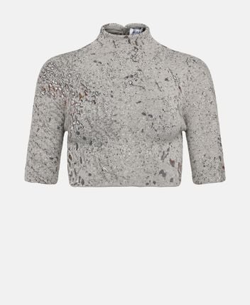 Silk-blend blouse