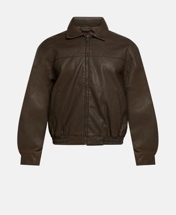 Leather-look jacket