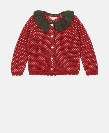 Wool cardigan Strawberry