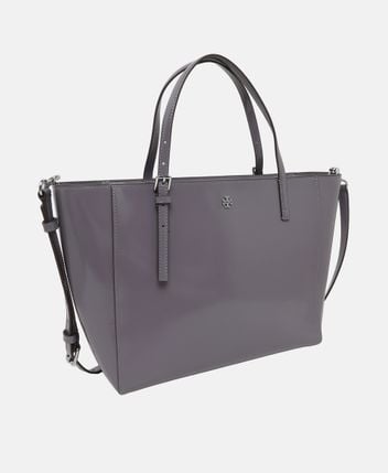 Leather tote bag