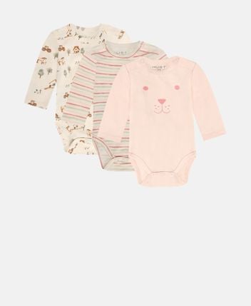 Long-sleeved body, pack of 3 Base