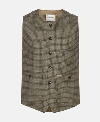 Traditional costume gilet Lusven Pied De Poule