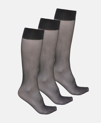 Knee-high socks, pack of 3 pairs