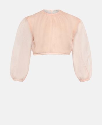 Silk-blend Dirndl blouse Ophie