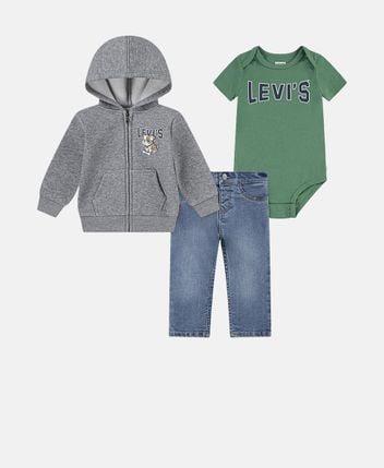 Body, sweat jacket and trousers set