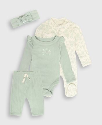 Romper, body and trousers set