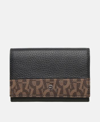 Leather wallet LOGO