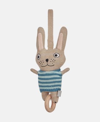 Soft toy with music box to hang up Felix Rabbit