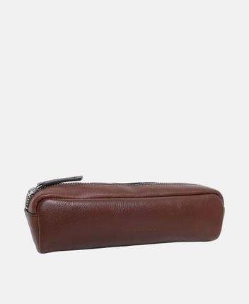 Leather wash bag