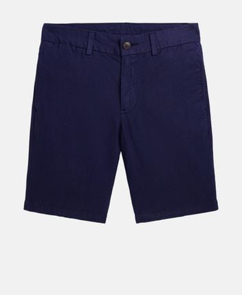 Linen-blend shorts
