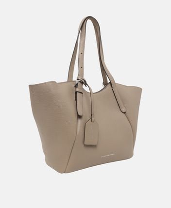 Leather tote bag