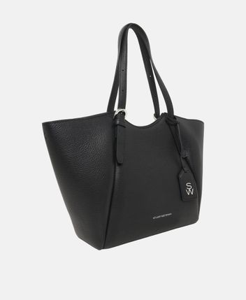 Leather tote bag
