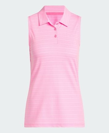 Sleeveless functional polo shirt