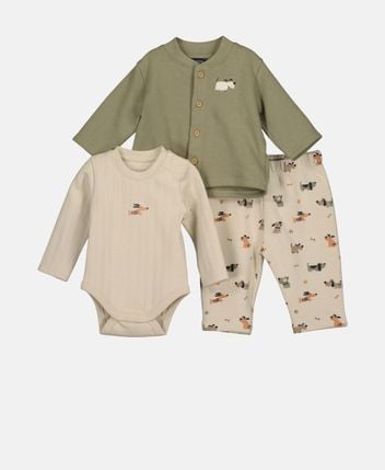Body, sweat jacket and trousers set
