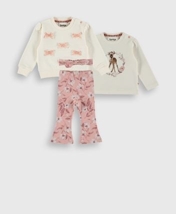 Sweatshirt, longsleeve & trousers set