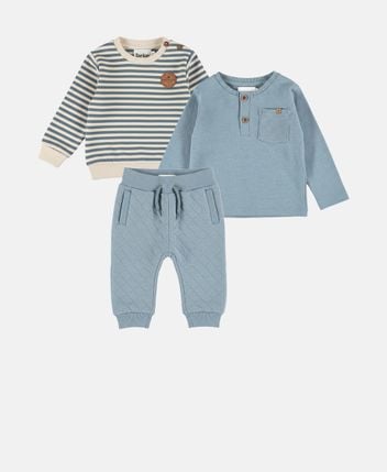 Sweatshirt, longsleeve & trousers set