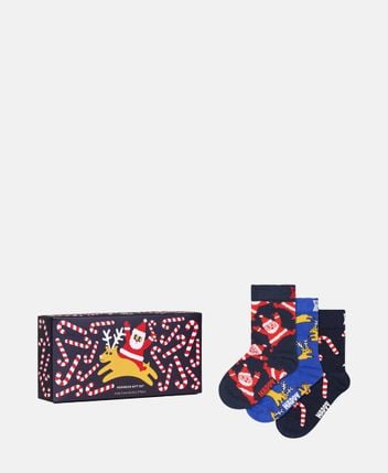 Socks, pack of 3 Santa and His Helper