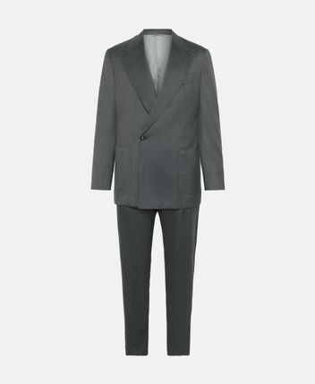 Wool-blend suit jacket